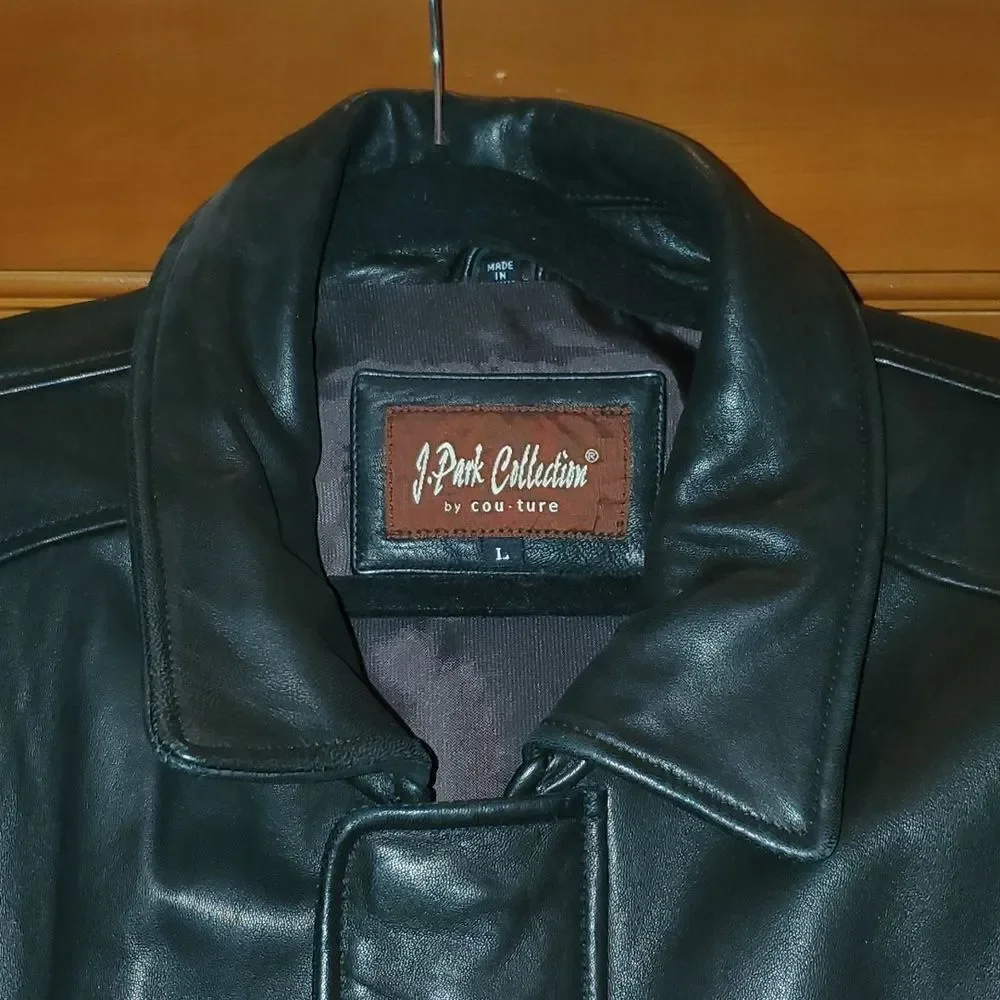 J.Park Collection Mens Leather Jacket! Size L Excellent Condition!